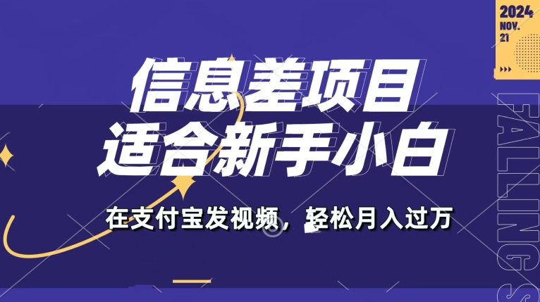 信息差项目，支付宝生活号，利用老外开盲盒视频，一周起号，新手小白也能月入过万-资源妙妙屋