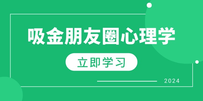 朋友圈吸金心理学：揭秘心理学原理，增加业绩，打造个人IP与行业权威-资源妙妙屋