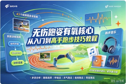 无伤跑姿有氧核心 从入门到高手跑步技巧教程
